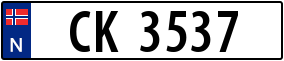 Trailer License Plate